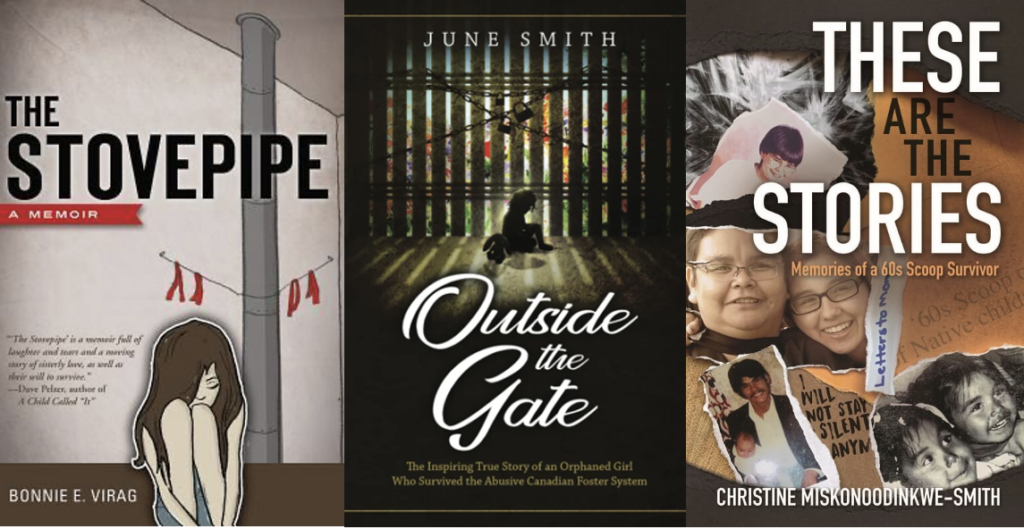 3 book covers, The Stovepipe, Outside the Gate, These are the Stories. 